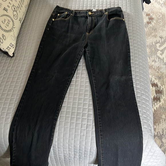 Diane Gilman Black Straight Leg Jeans - Picture 6 of 6